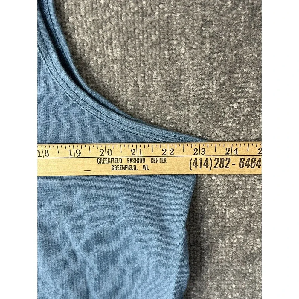 Vintage JcPenney USA Olympics Unisex Adult XL V-Neck Tank Top Blue Cotton‎